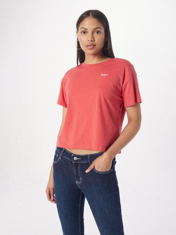 T-shirt 'WIMANI' Pepe Jeans en rouge : devant