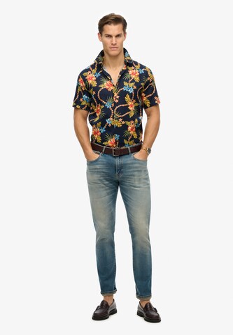 Superdry Comfort fit Overhemd in Blauw