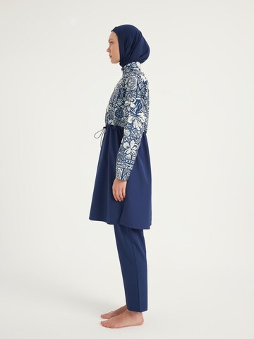 Riva Mera by Marina High neck Badeanzugkleid 'Riva Mera by Marina R2504' in Blau