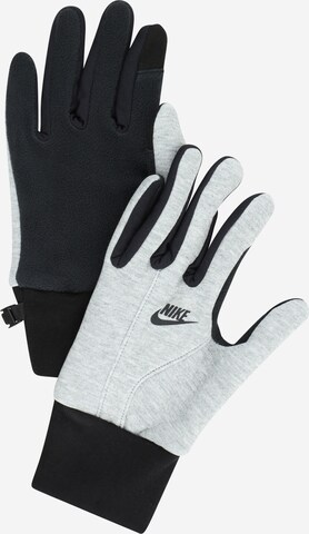 Nike Sportswear Full Finger Gloves 'Tech Fleece 2.0' in Grey: front