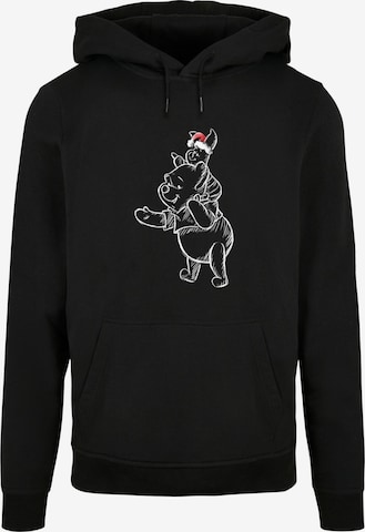ABSOLUTE CULT Sweatshirt 'Winnie The Pooh - Piglet Christmas' in Black: front