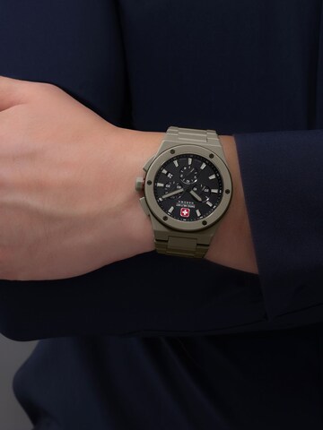 SWISS MILITARY HANOWA Uhr 'Sidewinder' in Grau: Vorderseite