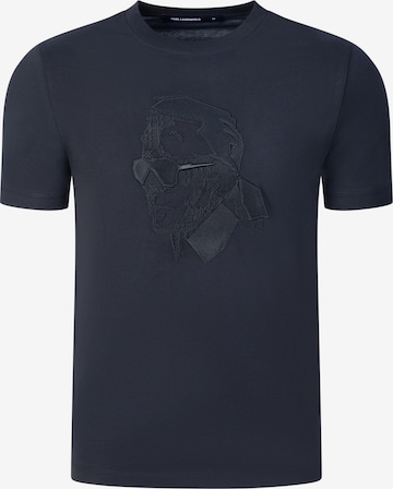 Karl Lagerfeld - Camiseta en azul: frente