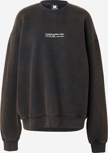 Karo Kauer Sweatshirt in schwarzmeliert / weiß, Produktansicht