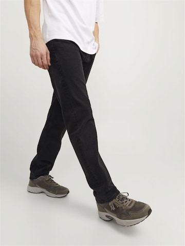 JACK & JONES Tapered Jeans 'JJIChris JJOriginal' in Black