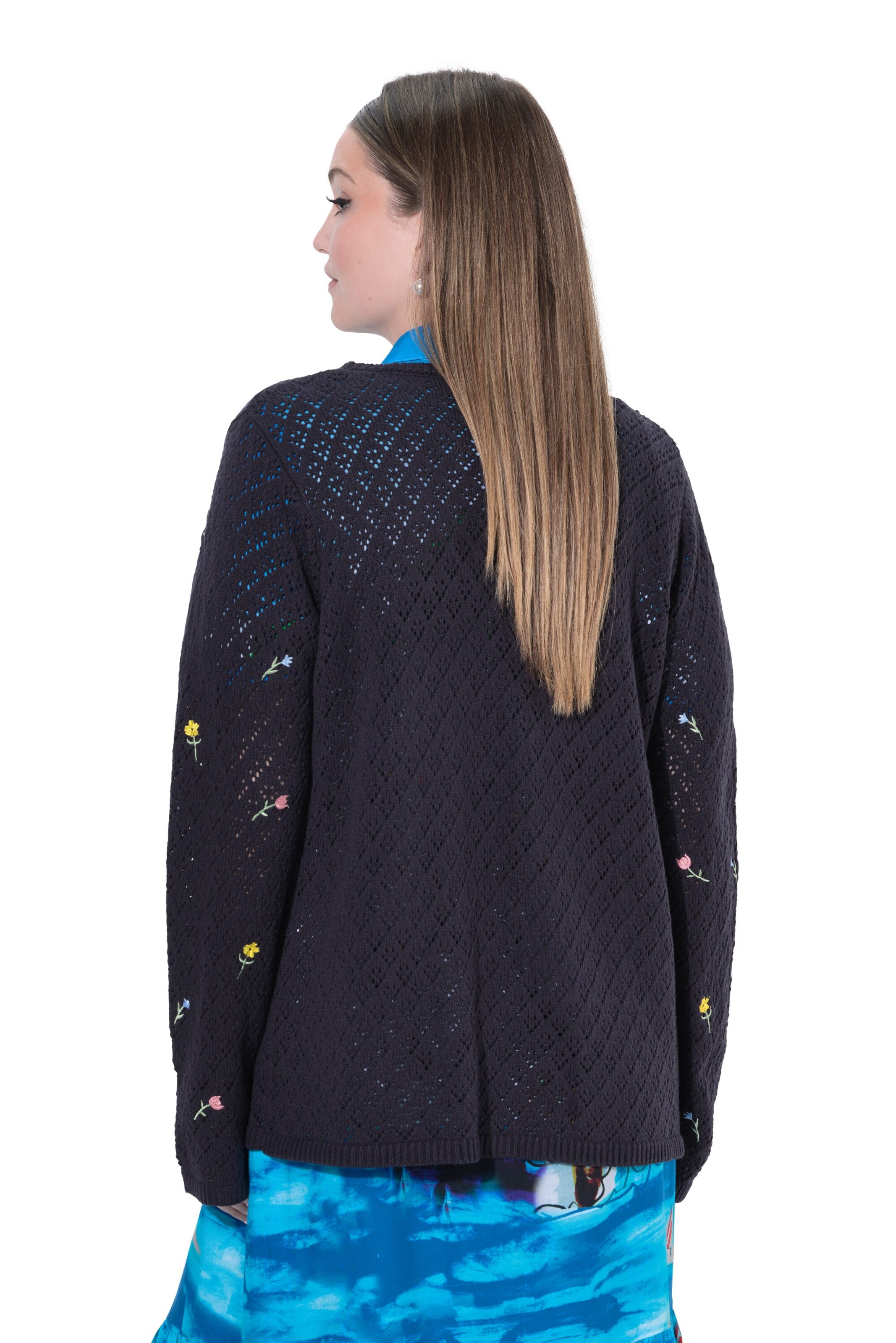 Ulla Popken Knit cardigan in Black