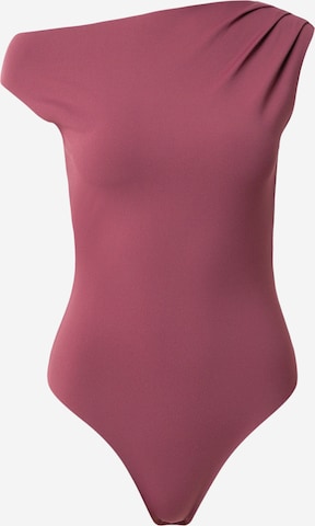 ABOUT YOU Košeľové body 'Justine' - Červená: predná strana