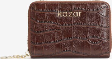 Porte-monnaies Kazar en marron : devant