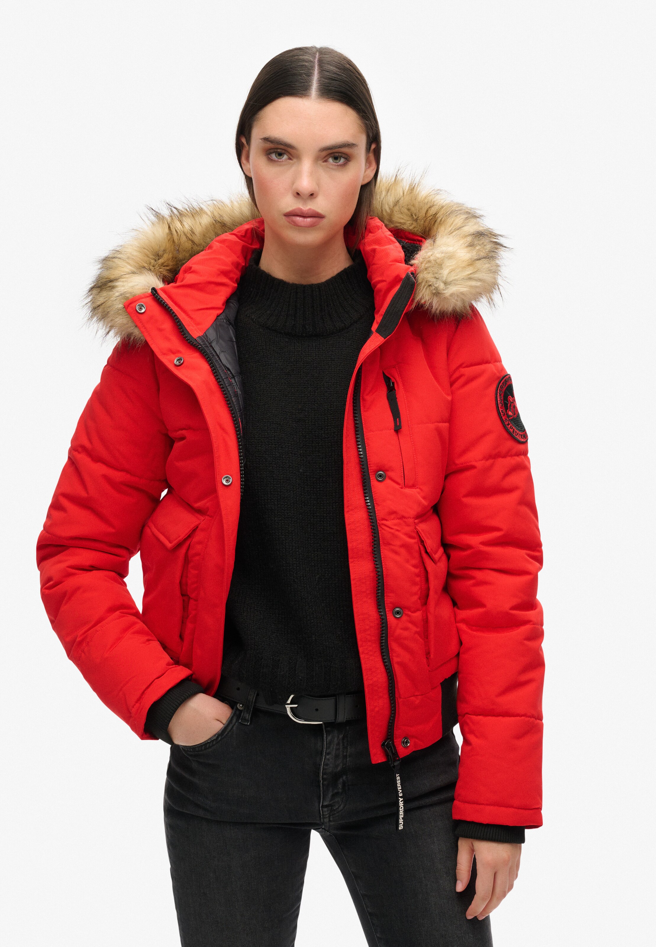 Superdry Winter Jacket in Light Red ABOUT YOU