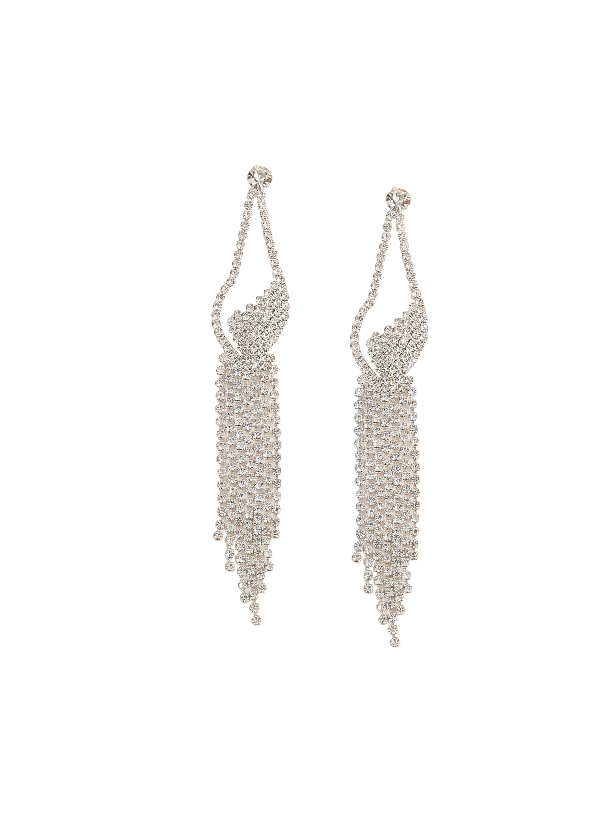 Boucles d'oreilles 'Bet' SOHI en argent : devant