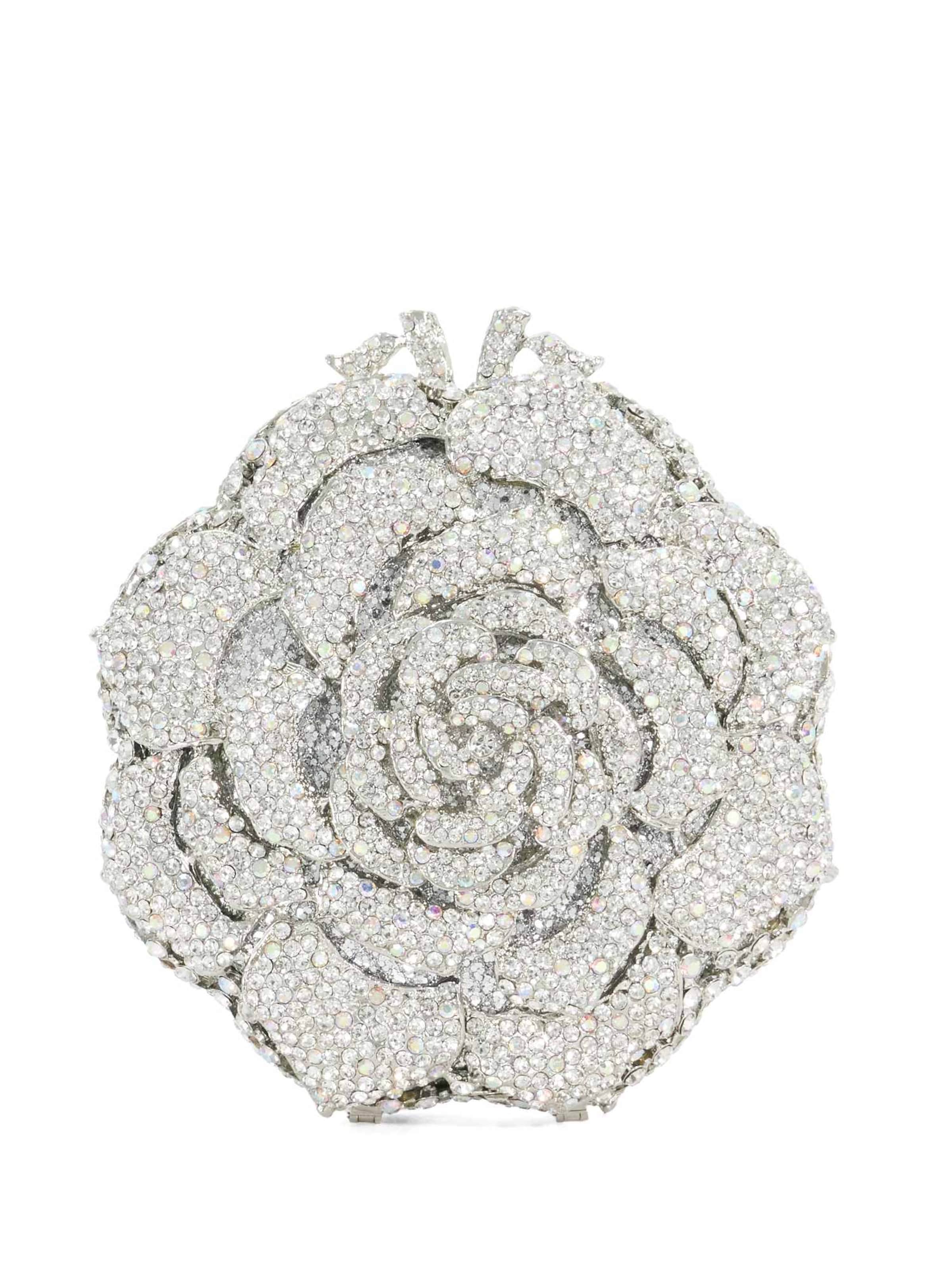 Dune LONDON Clutch 'BLING' in Silver