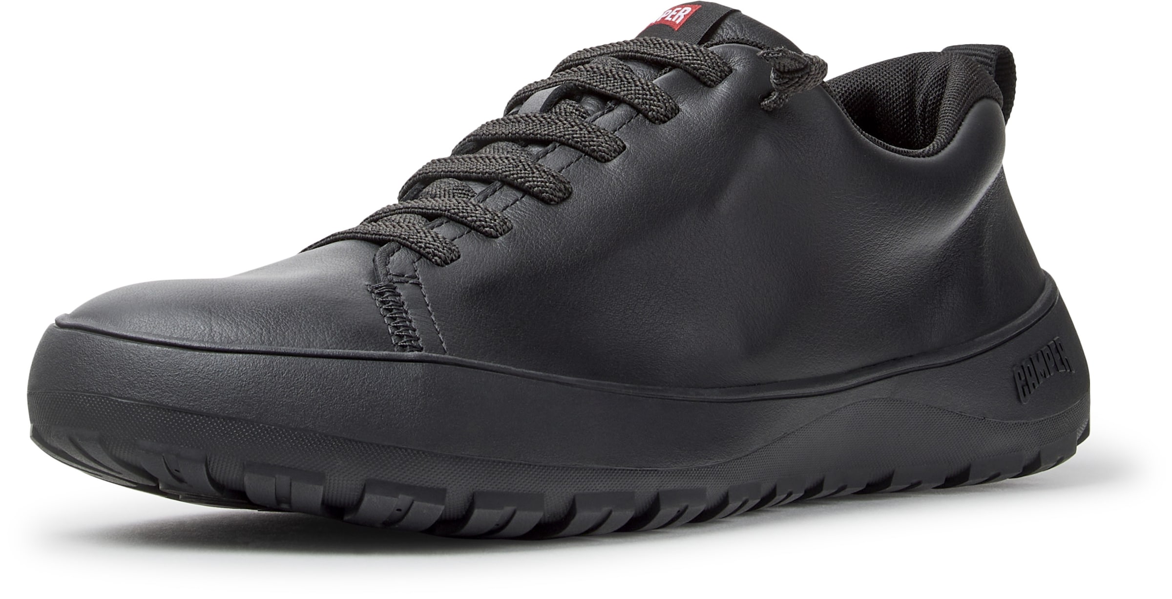 Sneaker bassa 'Peu Serra' di CAMPER in nero: frontale