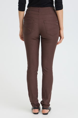 Fransa - Skinny Pantalón ' Zalin ' en marrón