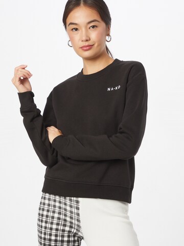 NA-KD Sweatshirt i sort: forside