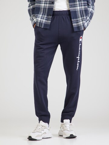 Champion Authentic Athletic ApparelTapered Hlače - plava boja: prednji dio