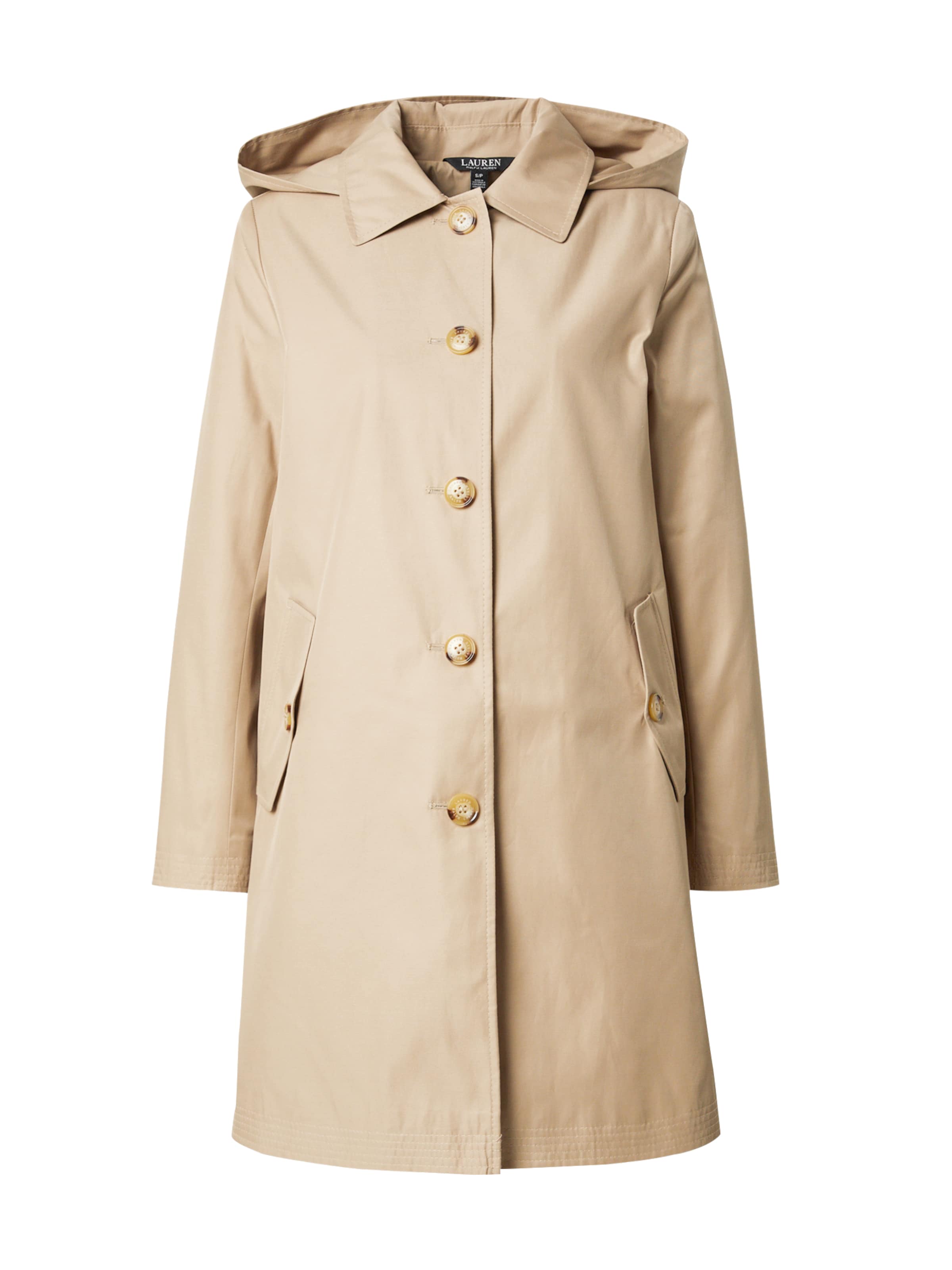 Lauren Ralph Lauren Ανοιξιάτικο και φθινοπωρινό παλτό σε μπεζ: μπροστά