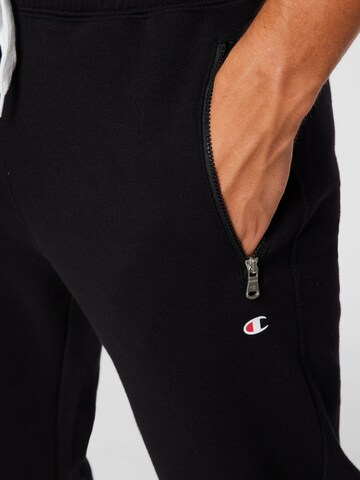 Regular Pantaloni de la Champion Authentic Athletic Apparel pe negru