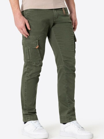 TIMEZONE Slim fit Cargo Pants 'Ben' in Green: front