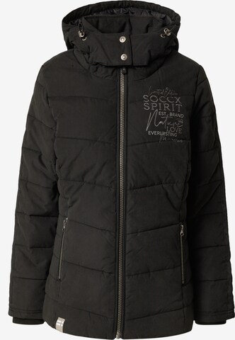 Veste d’hiver Soccx en noir : devant