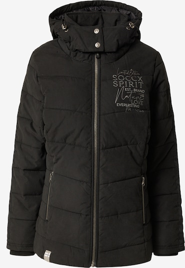 Soccx Jacke in schwarz / weiß, Produktansicht