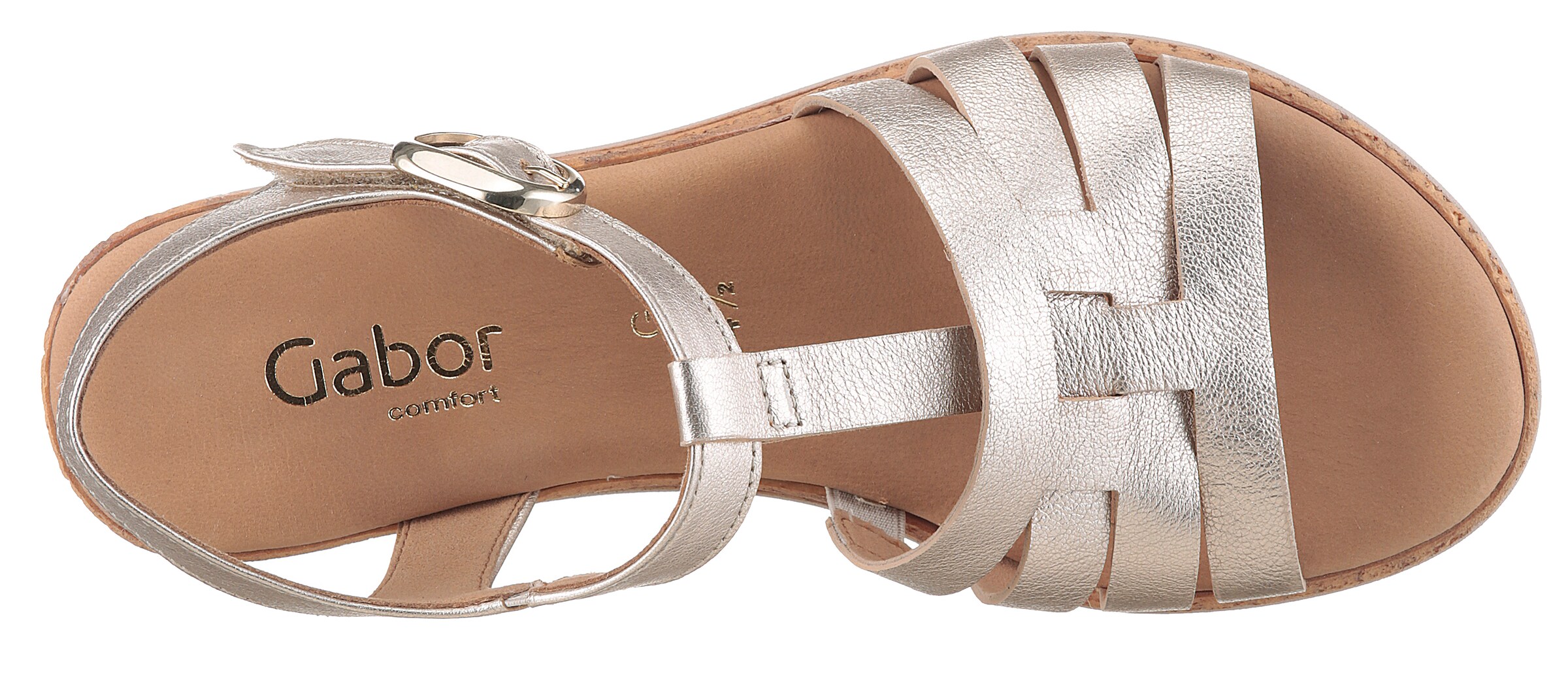 GABOR Sandale in Gold