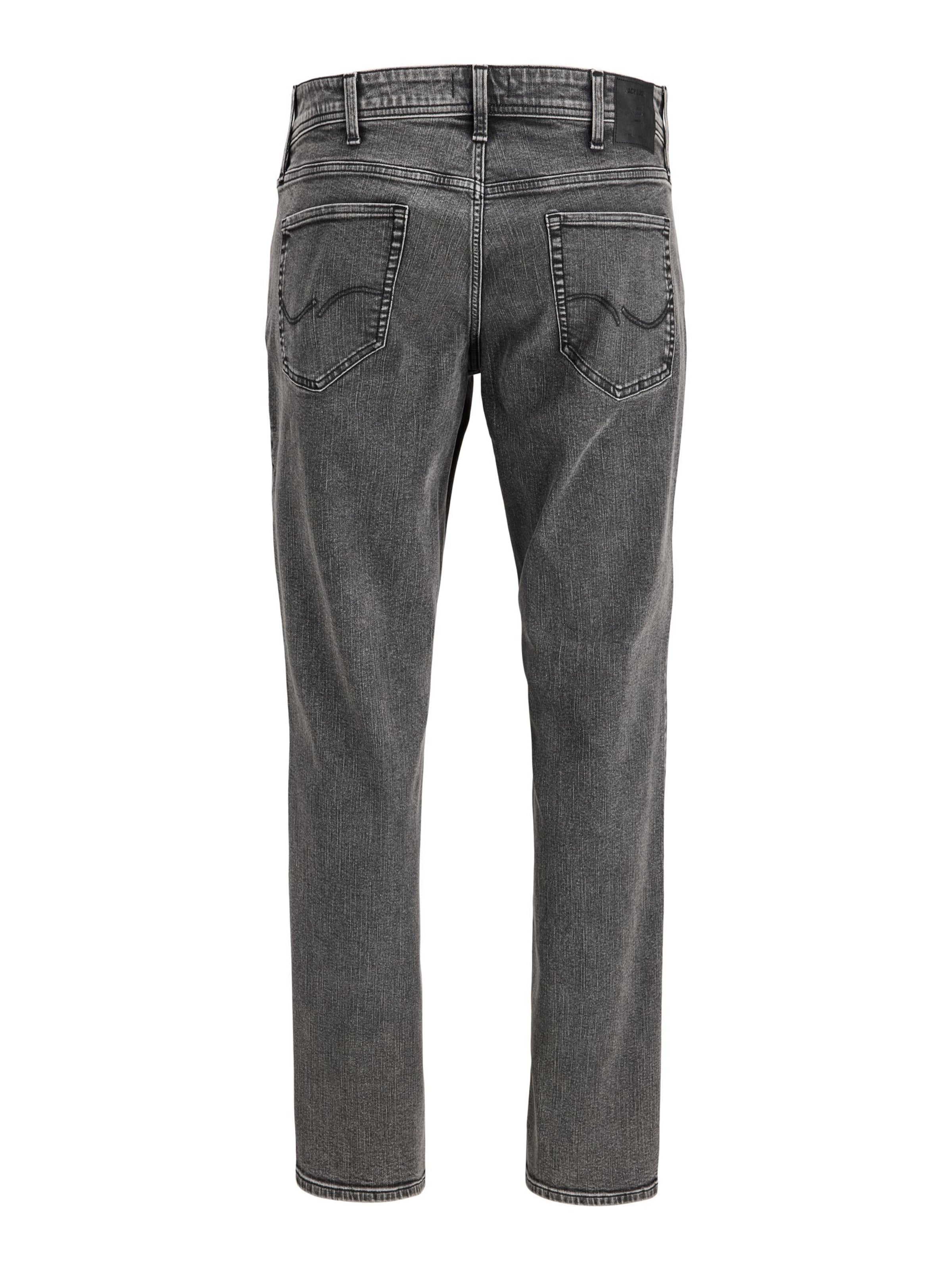 JACK & JONES Tapered Jeans 'JJIMike JJOriginal' in Grey