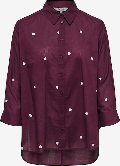 Palaidinė 'ONLNEW LINA GRACE' iš ONLY, spalva – vyno raudona spalva / balta, Prekių apžvalga