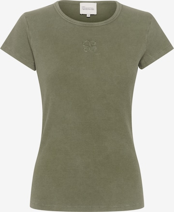 T-shirt My Essential Wardrobe en vert : devant