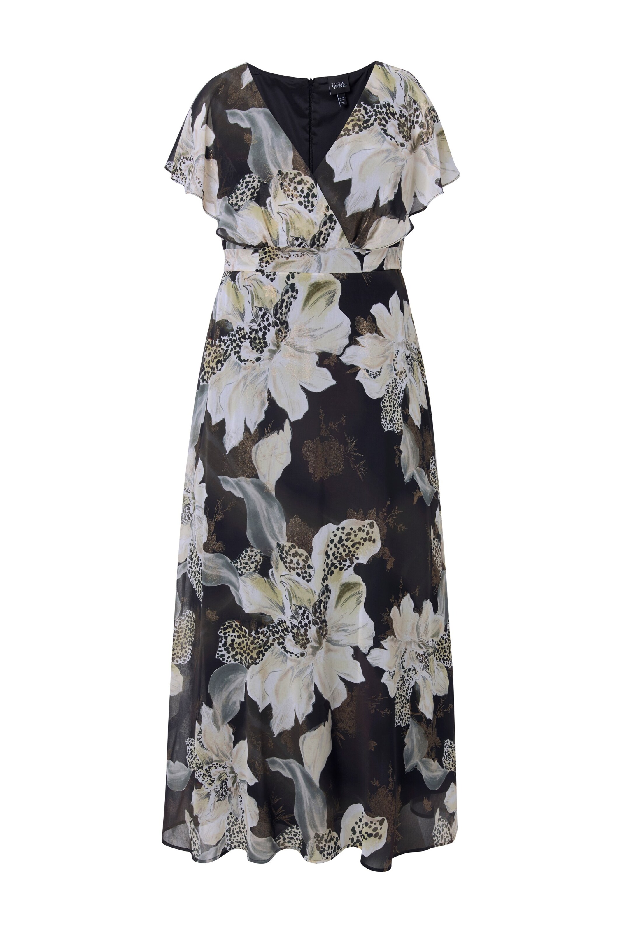 Ulla Popken Abendkleid in Schwarz: Vorderseite