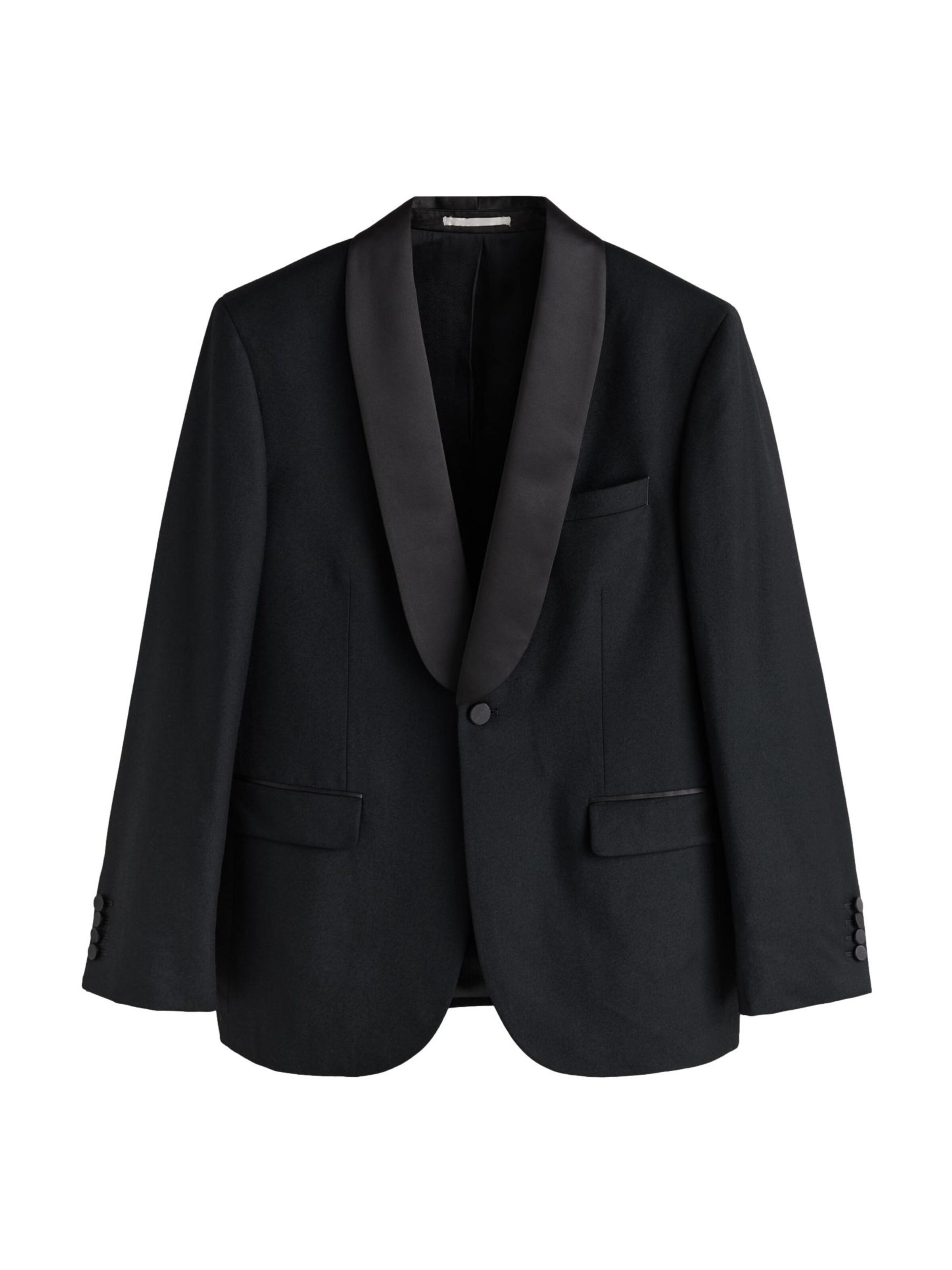 Next Regular fit Business-colbert in Zwart: voorkant