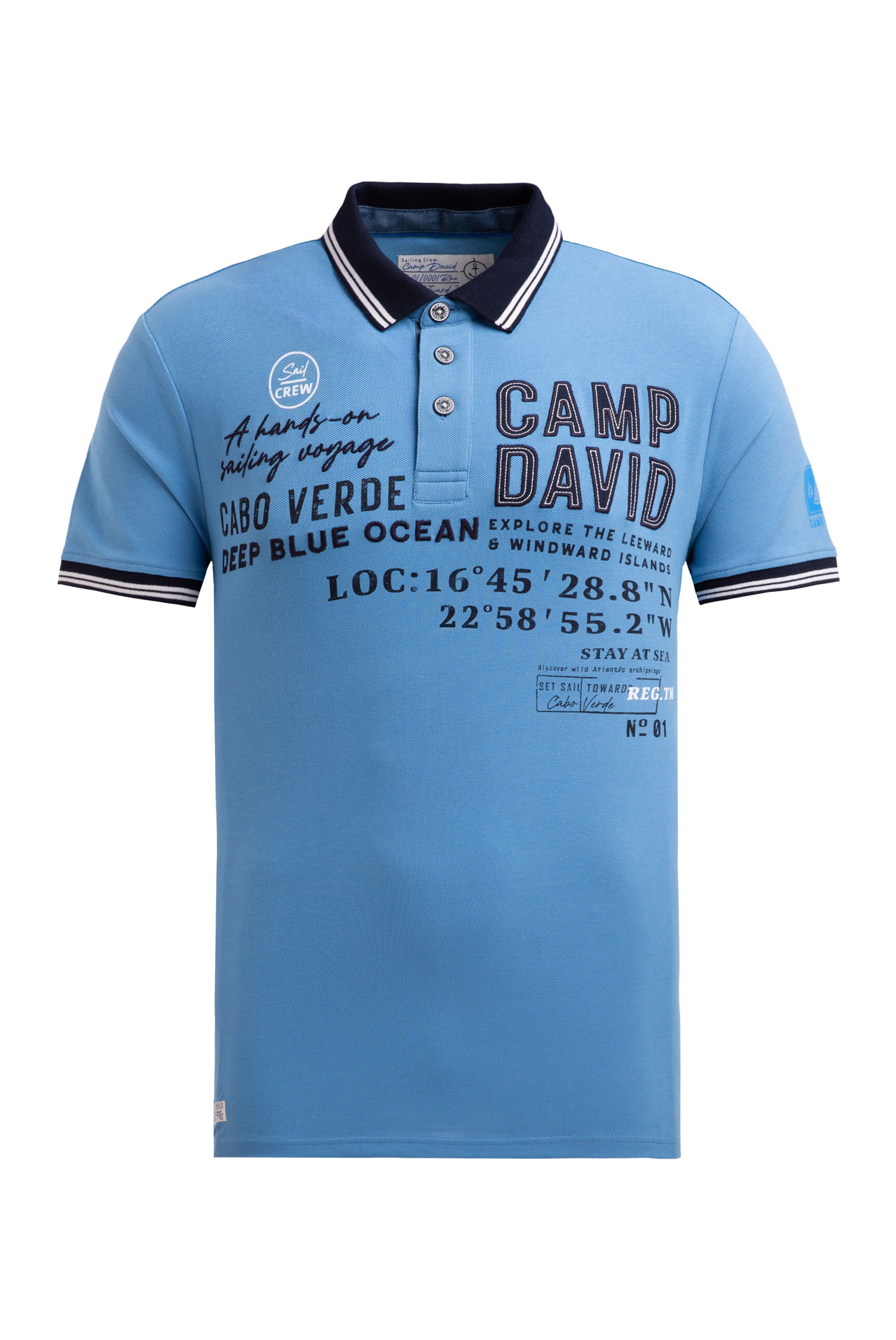 CAMP DAVID Shirt in Blau: Vorderseite