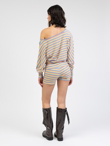 BROKE + SCHÖN Regular Hose 'Microshorts in Regenbogenfarben'‌ in Mischfarben