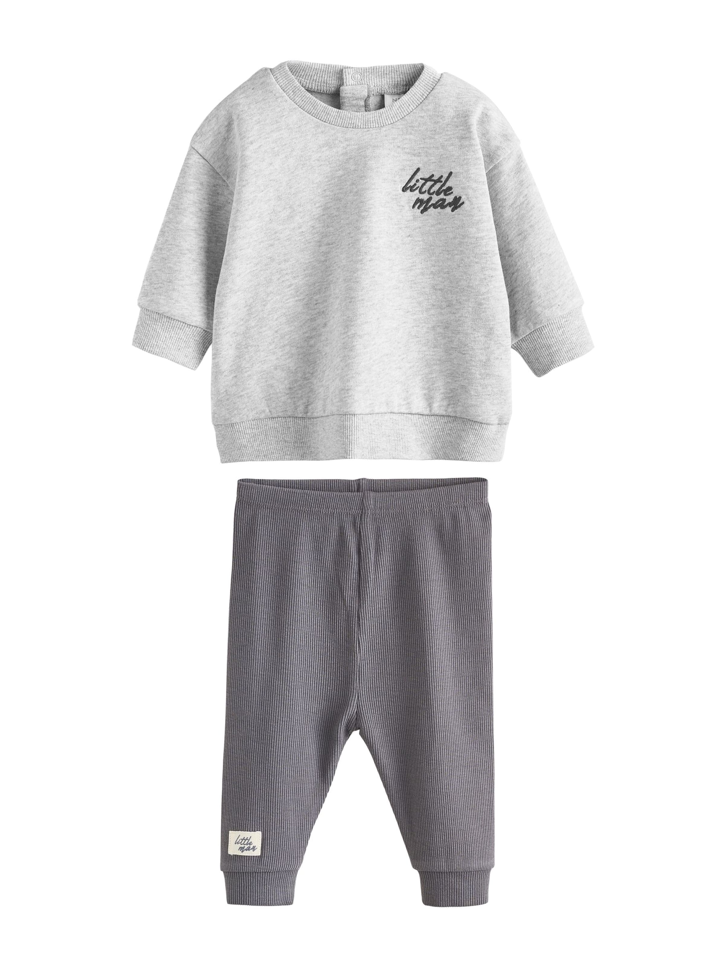 Next Komplet | siva barva: sprednja stran