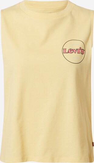 LEVI'S Top in de kleur Pasteelgeel / Lichtrood / Zwart, Productweergave