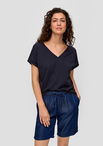 s.Oliver Shirt in Blauw: voorkant