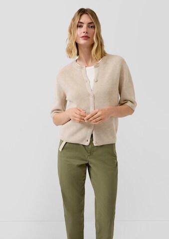 s.Oliver Knit cardigan in Beige: front