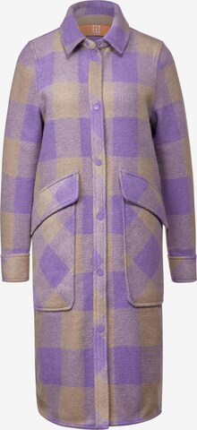 STREET ONE Between-Seasons Coat in Purple: front