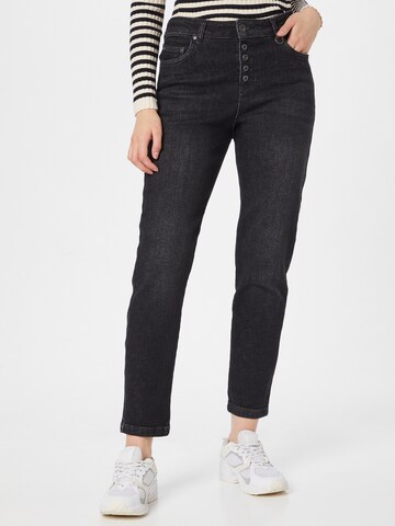 Coupe slim Jean PULZ Jeans en noir : devant