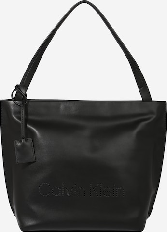 Cabas Calvin Klein en noir : devant