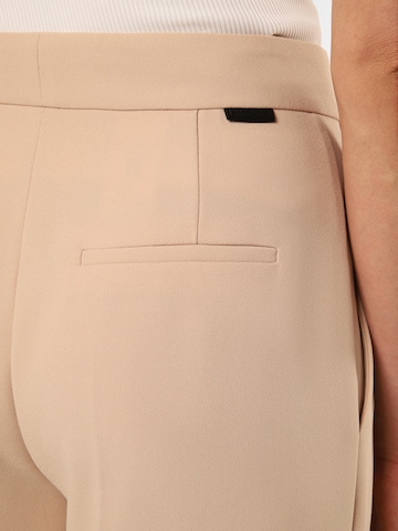 HUGO Wide Leg Bügelfaltenhose 'Harleen' in Beige