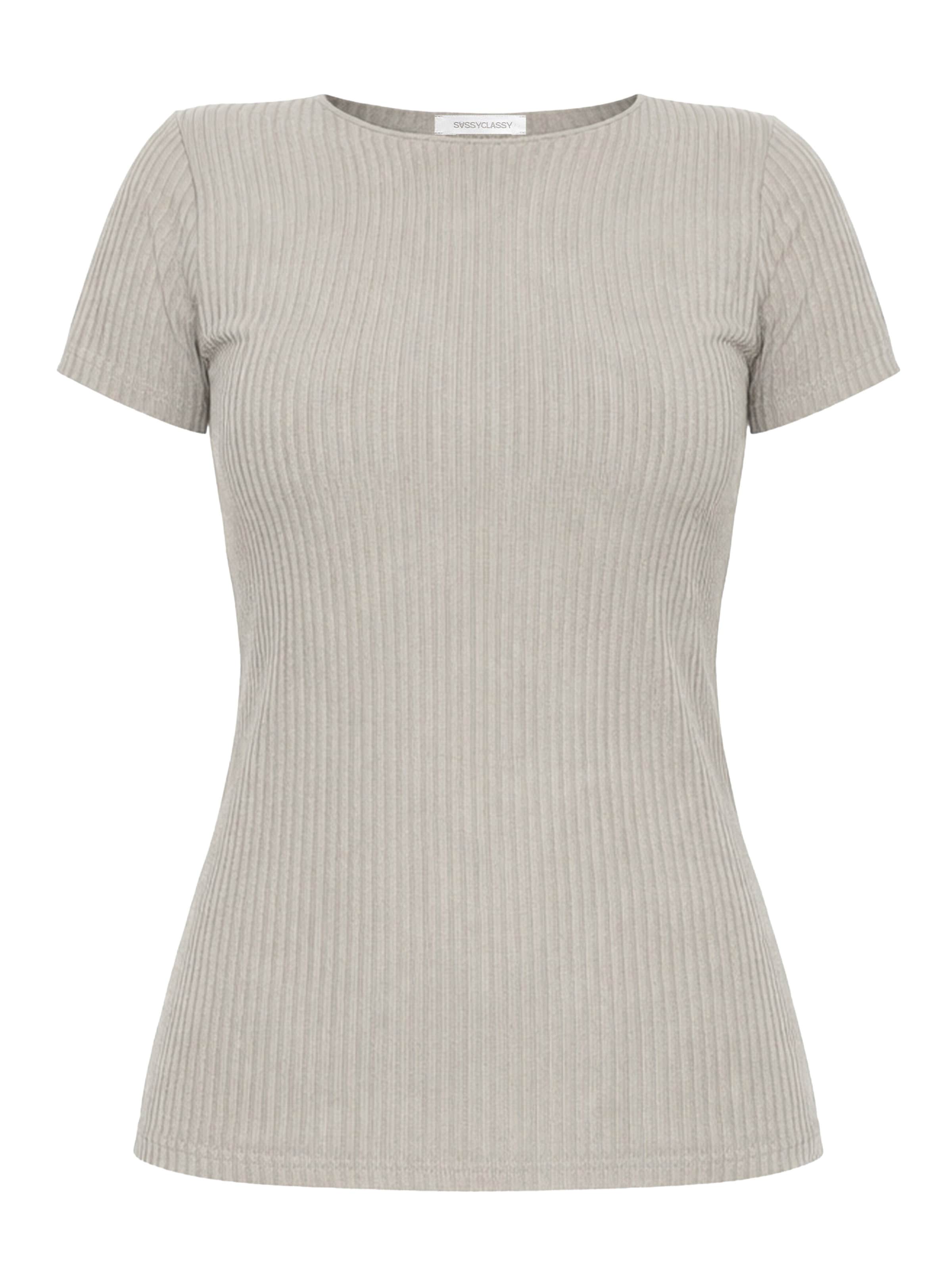 SASSYCLASSY Shirt‌‌‌‌‌‌ in Grau: Vorderseite