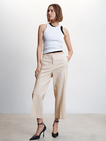 MANGO Wide Leg Hose 'Tulip' in Grau