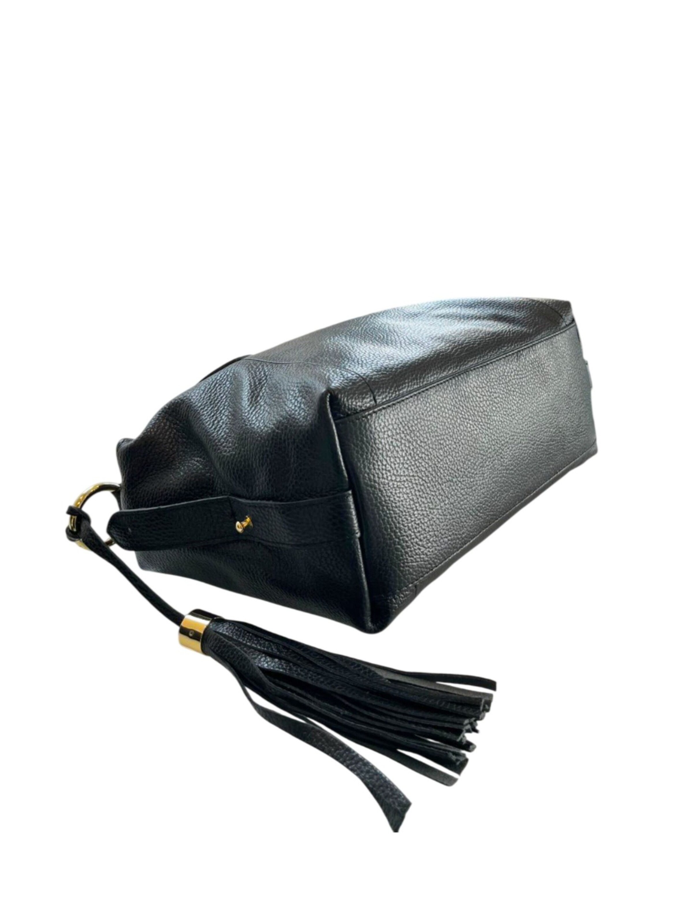 Borsa a mano 'Borsa a Mano Donna Pelle Vacchetta 100% - Modello Lucca Baldinini' di Baldinini Trend in nero