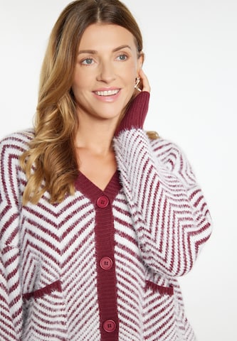 usha WHITE LABEL Strickjacke 'Pryam' in Rot