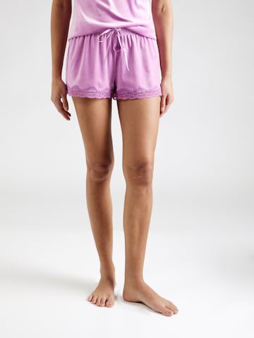 Pantalon de pyjama Hunkemöller en violet : devant