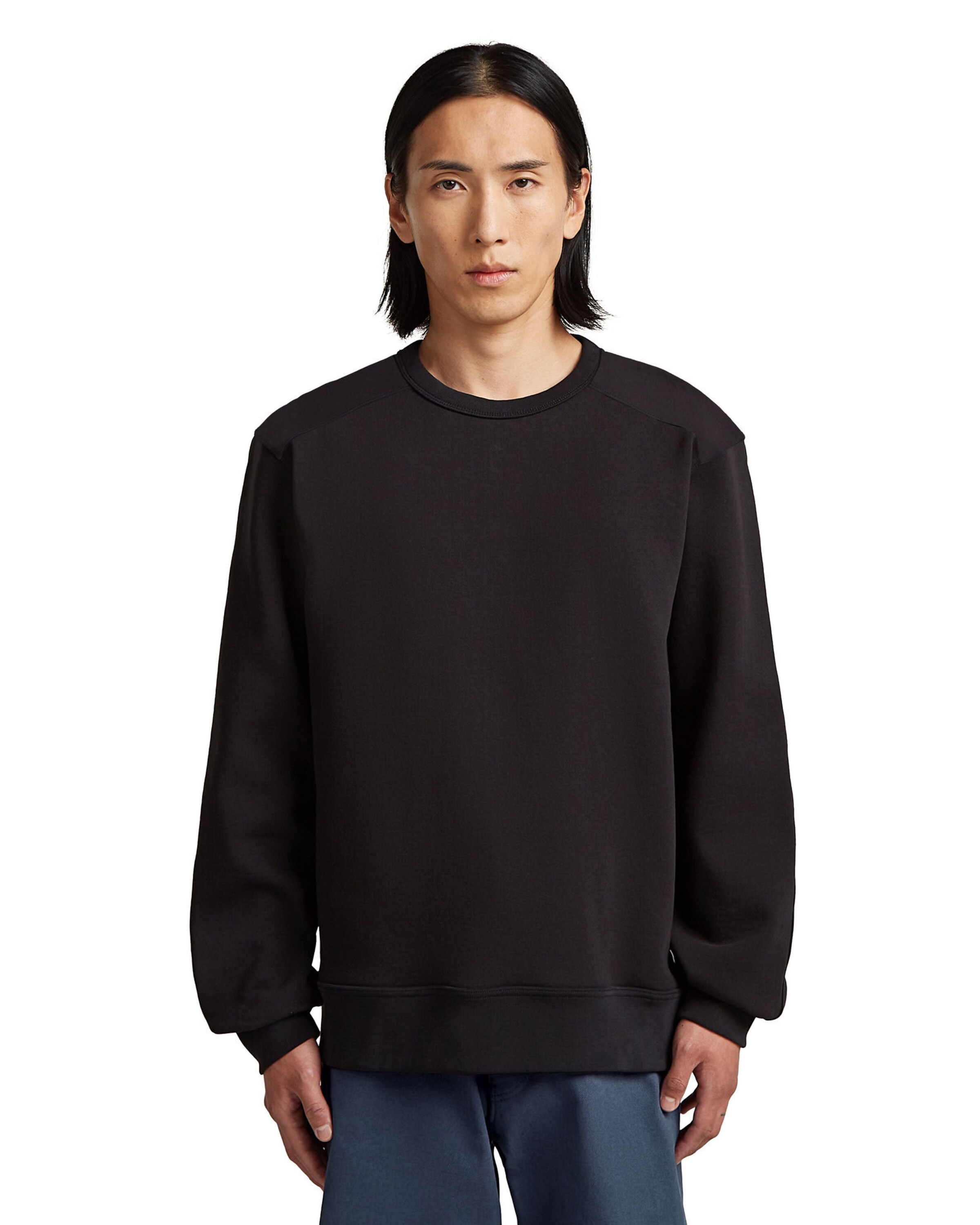 G-STAR Sweatshirt 'MN Premium' in Black: front