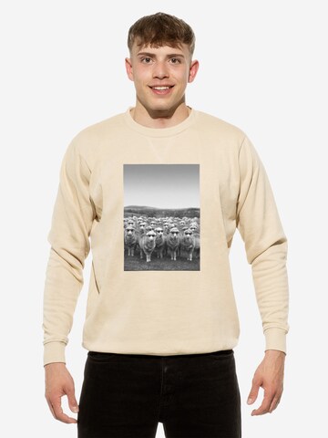 Sweat-shirt 'Schafe' Cotton Prime en beige : devant