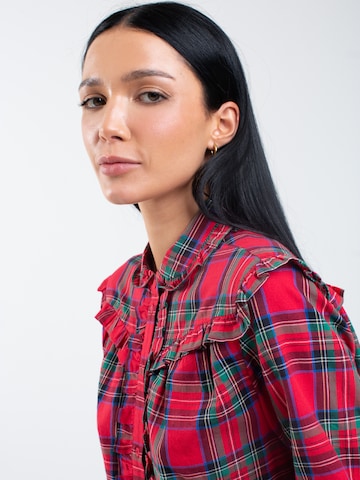 BIG STAR Blouse 'Frilo' in Red