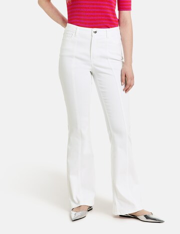 TAIFUN Boot cut Jeans in White: front