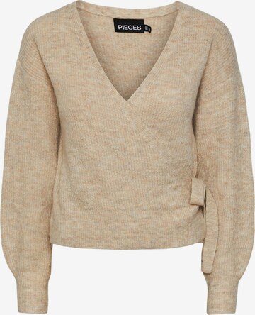 PIECES Cardigan 'ELLEN' i beige: forside